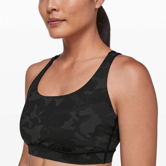 Lululemon Energy Bra Incognito Camo Multi Grey - Picture 3 of 11